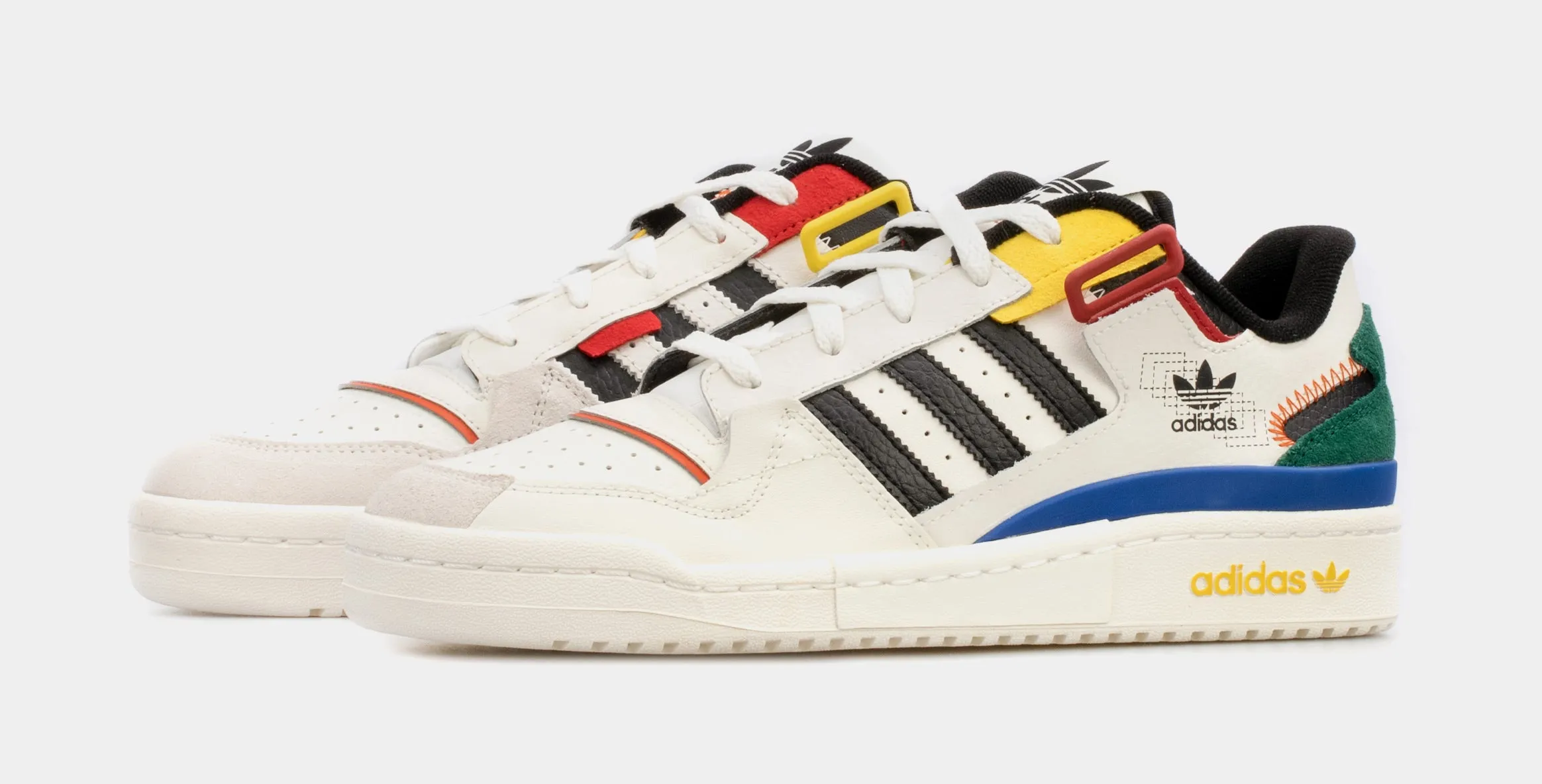 Forum Low Exhibit White Multi Mens Lifestyle Shoes (White/Multi)