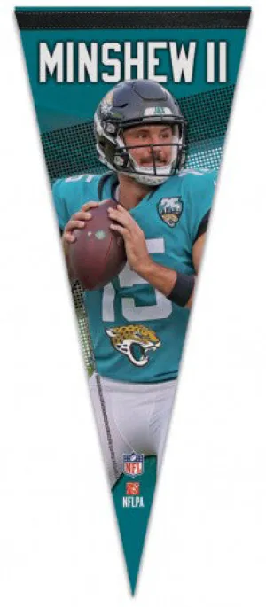 Gardner Minshew II Jacksonville Jaguars NFL Action Player Series Premium Felt Collector's Pennant - Wincraft Inc.