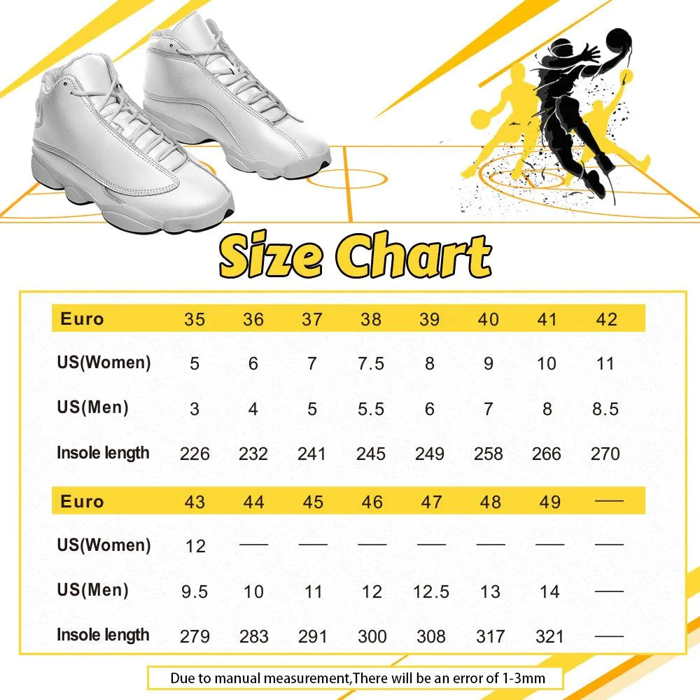 Gearhomie Elvis Sun Dial Unisex AJ13 Shoes White