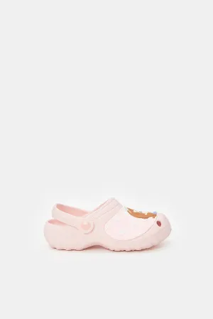 Girls Pink Sofia Clogs