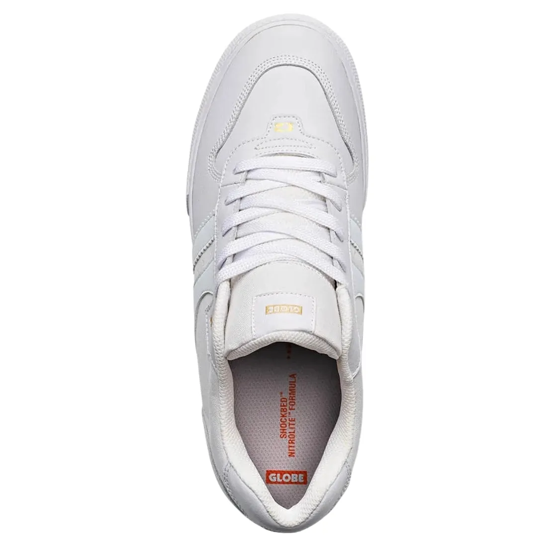 Globe Encore 2 Skate Shoes - White/Gold Dip