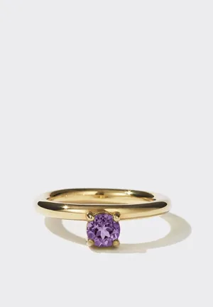 Glow Ring - Gold Plated/Amethyst