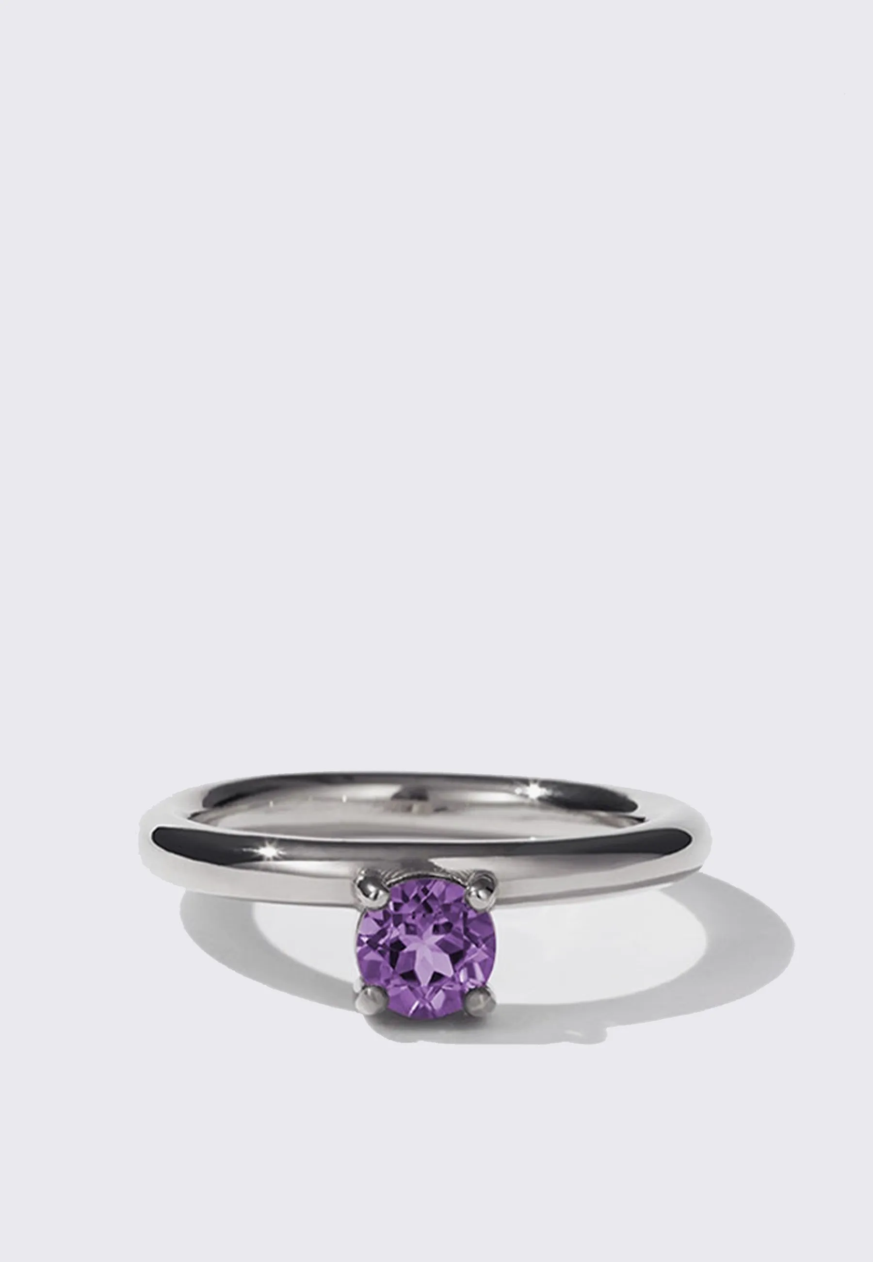 Glow Ring - Silver/Amethyst