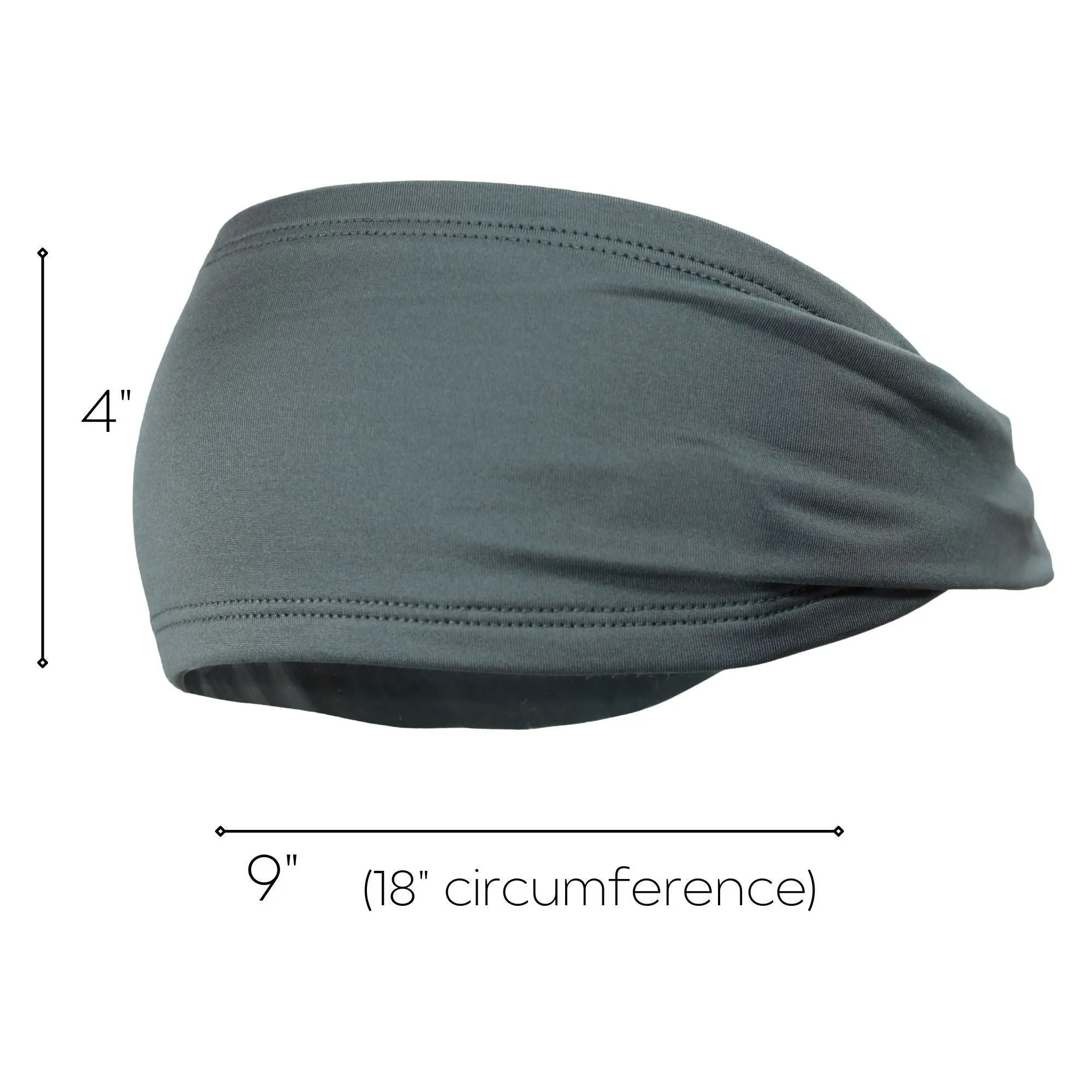 Gray Performance Headband