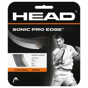 HEAD Sonic Pro Edge Polyester Tennis String 16L (Black)