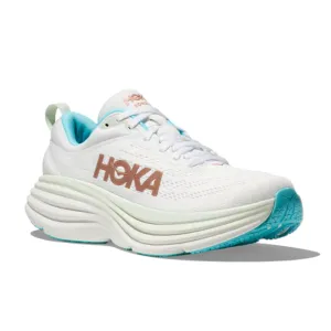 HOKA Women's Bondi 8 Medium White/Gold