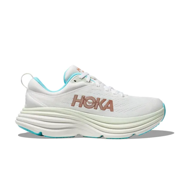 HOKA Women's Bondi 8 Medium White/Gold