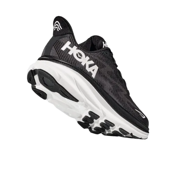 HOKA Women's Clifton 9 Black/White