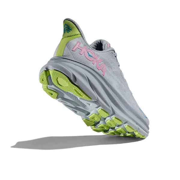 HOKA Women's Clifton 9 Wide Grey Multi