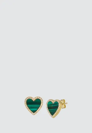 House of Cards 04 Malachite Earrings