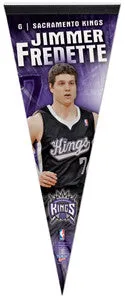 Jimmer Fredette "Action" Sacramento Kings Premium Felt Collector's Pennant - Wincraft