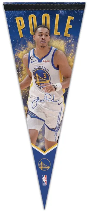 Jordan Poole Golden State Warriors Signature-Series Premium Felt NBA Collector's Pennant - Wincraft