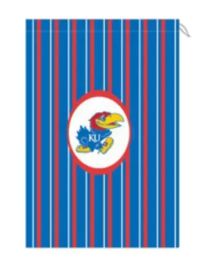 Kansas Jayhawks JayMac Sports Polyester Canvas Striped Laundry Bag (22" x 28")