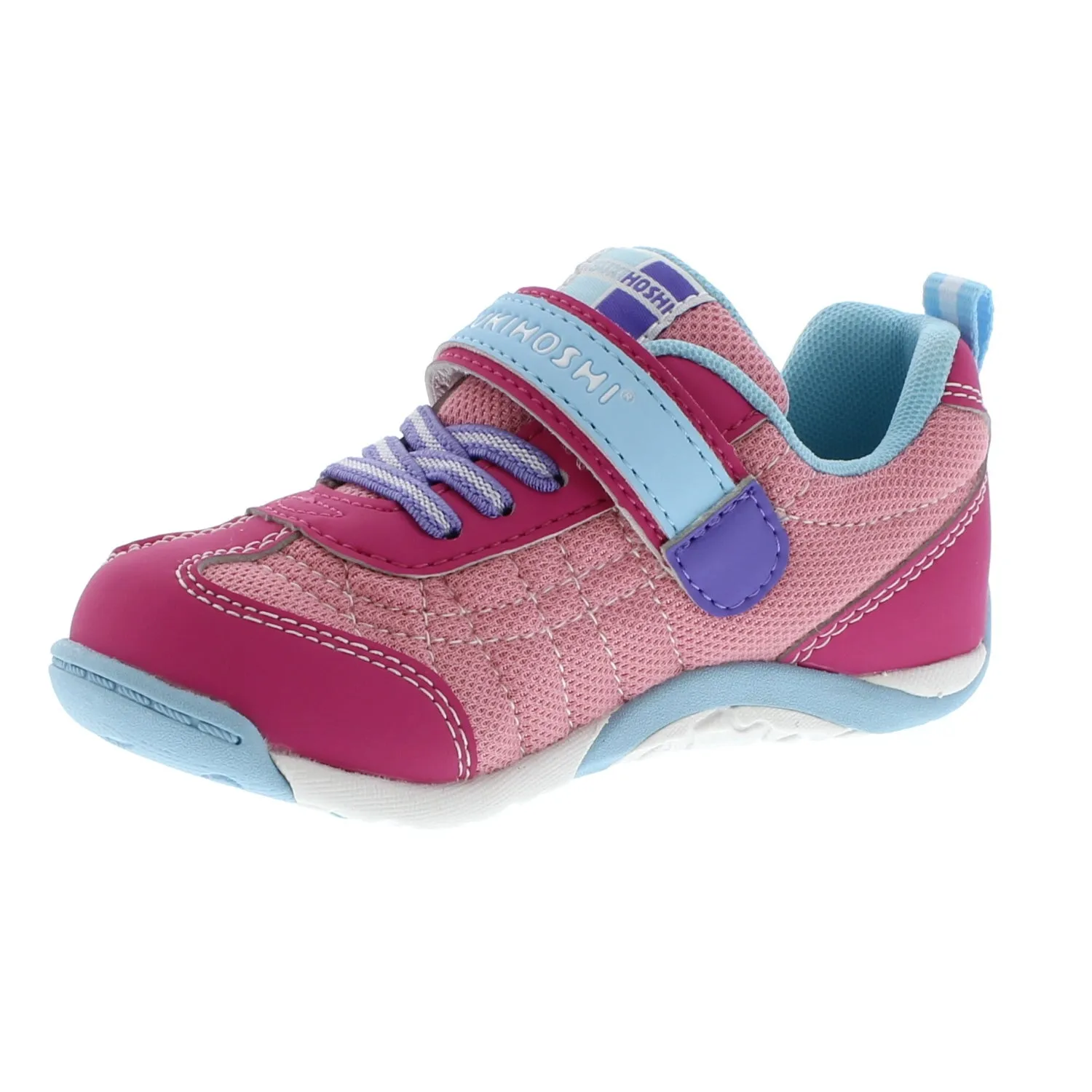 Kaz Kid's Casual Sneaker - Fuschia/Light Blue