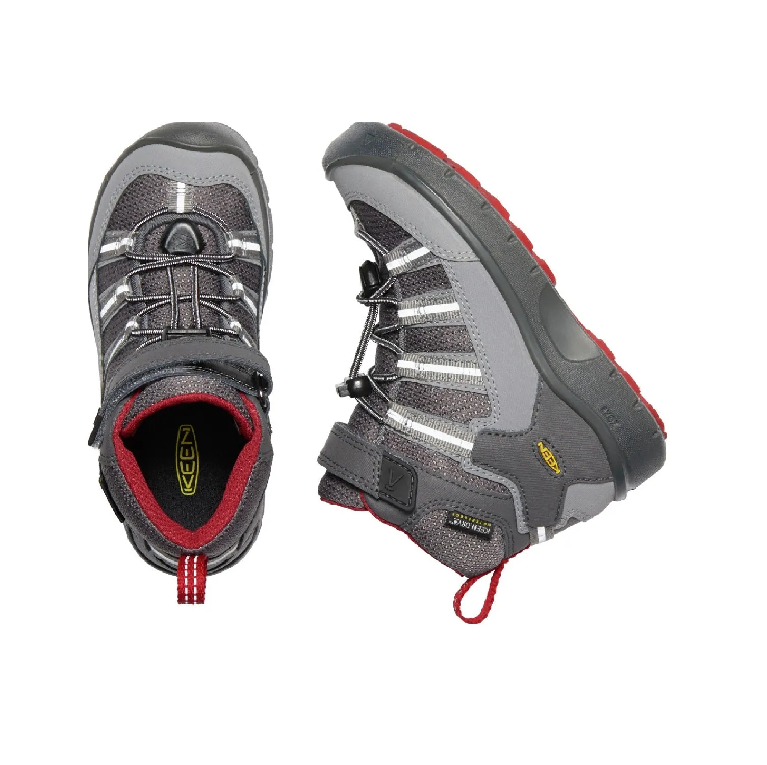 Kid's Hikeport II Sport Mid Waterproof Boot - Magnet/Chili pepper