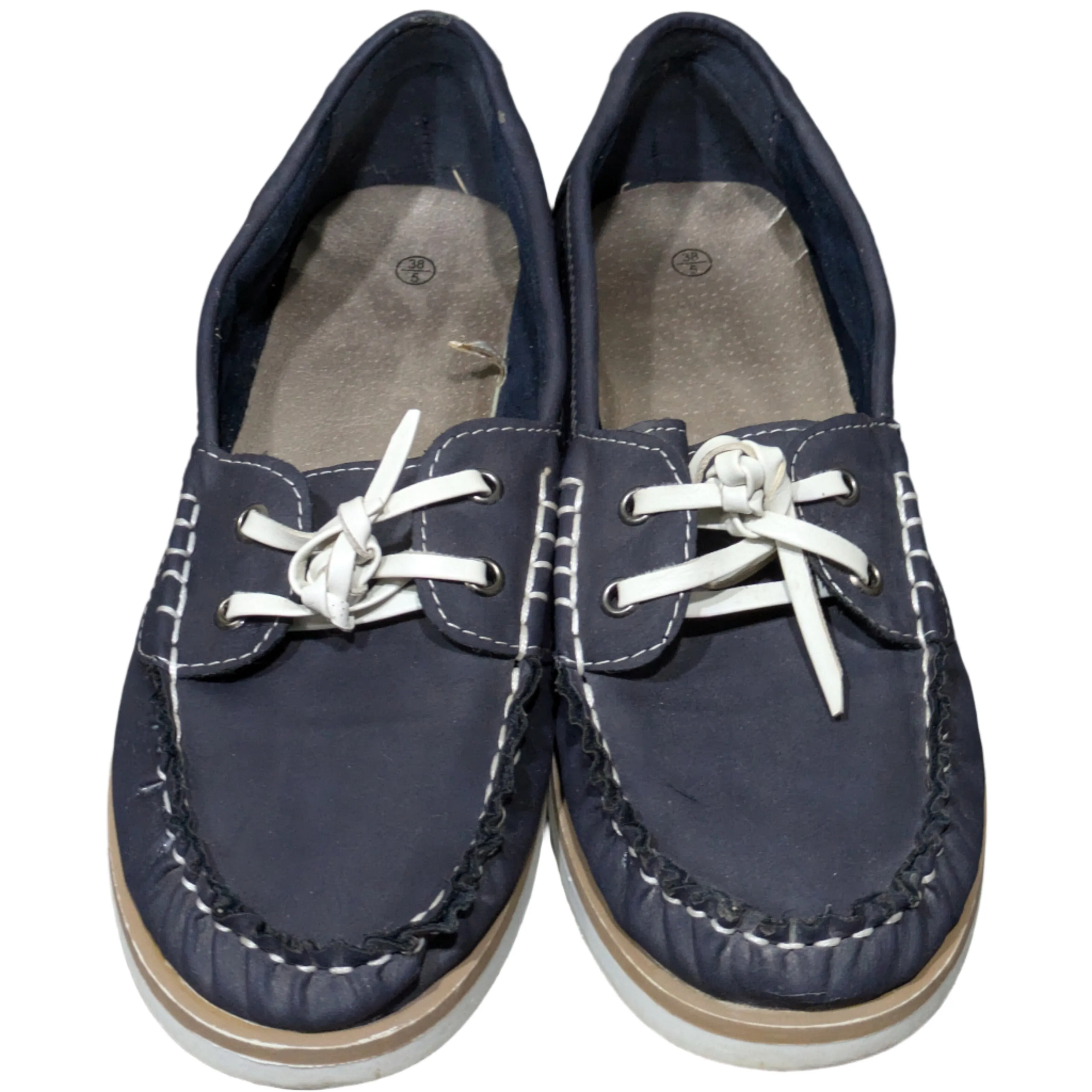 Le Chameau Women's Galion Nubuck Femme Deck Shoes in Navy Size UK 5 / EU 38 / US 7