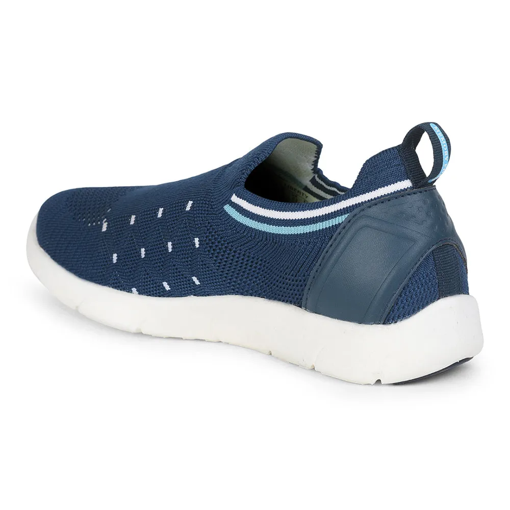 Leap7x Non Lacing Sports Shoes For Ladies (N.Blue) TOKYO-1 By Liberty