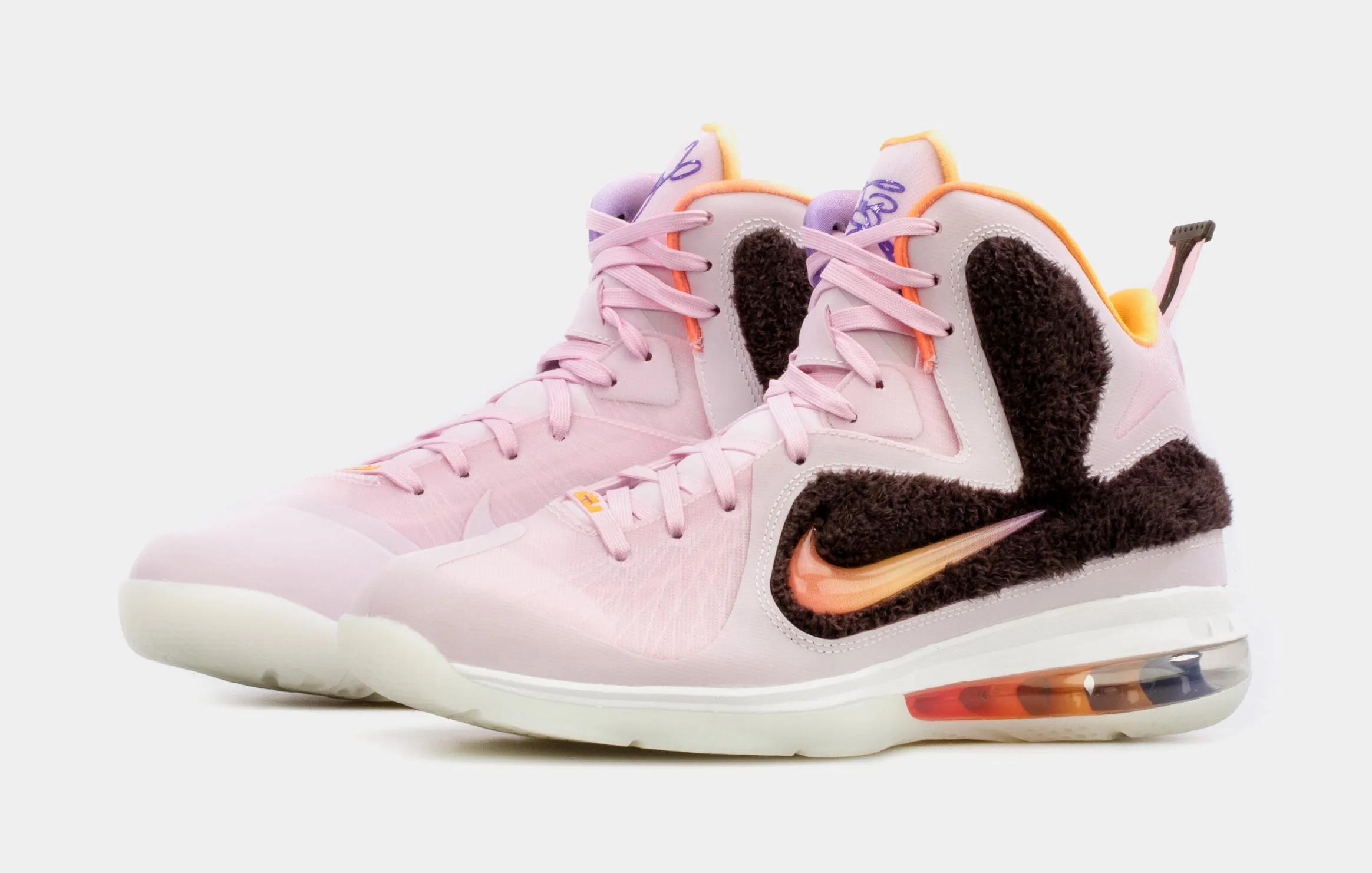 Lebron IX Regal Pink Mens Basketball Shoes (Pink/Brown)