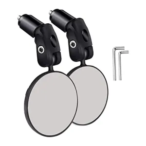 LICHTS 2Pcs Mountain Bike Handlebar Mirror Bicycle Rear View Mirrors Safety Cycling