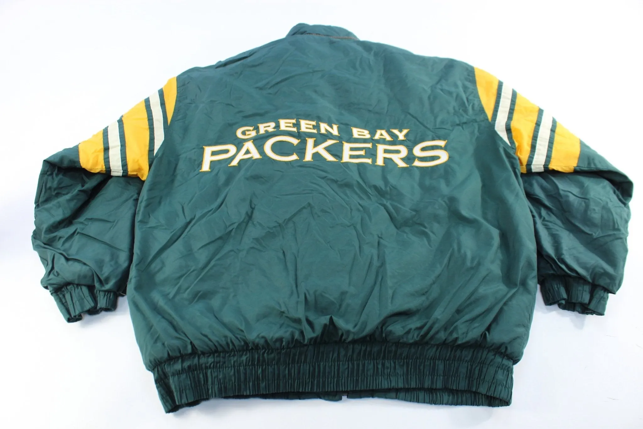 Logo 7 Embroidered Green Bay Packers Zip Up Jacket