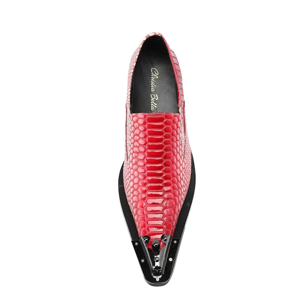 Luxury CrocStripe Exotic Pattern Loafers