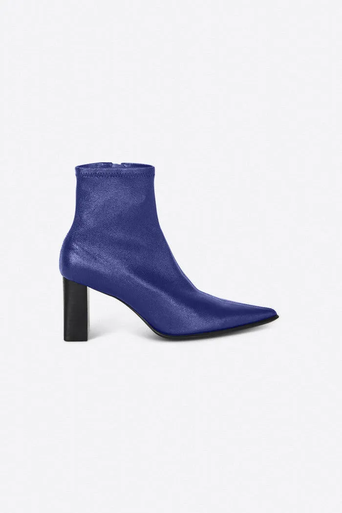 Maggie Heeled Ankle Bootie in Galaxy Leather