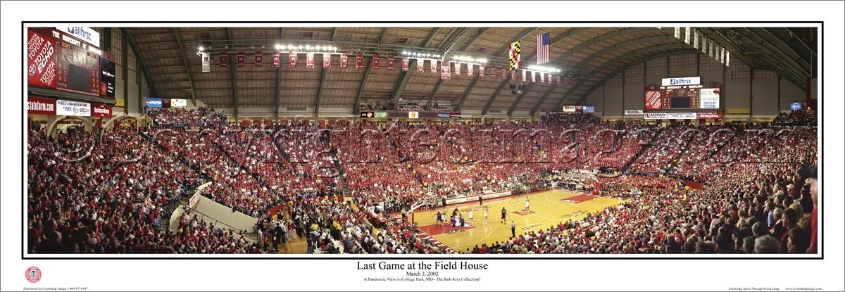 Maryland Terrapins Basketball Last Game at the Field House (2002) Panoramic Poster Print - Everlasting