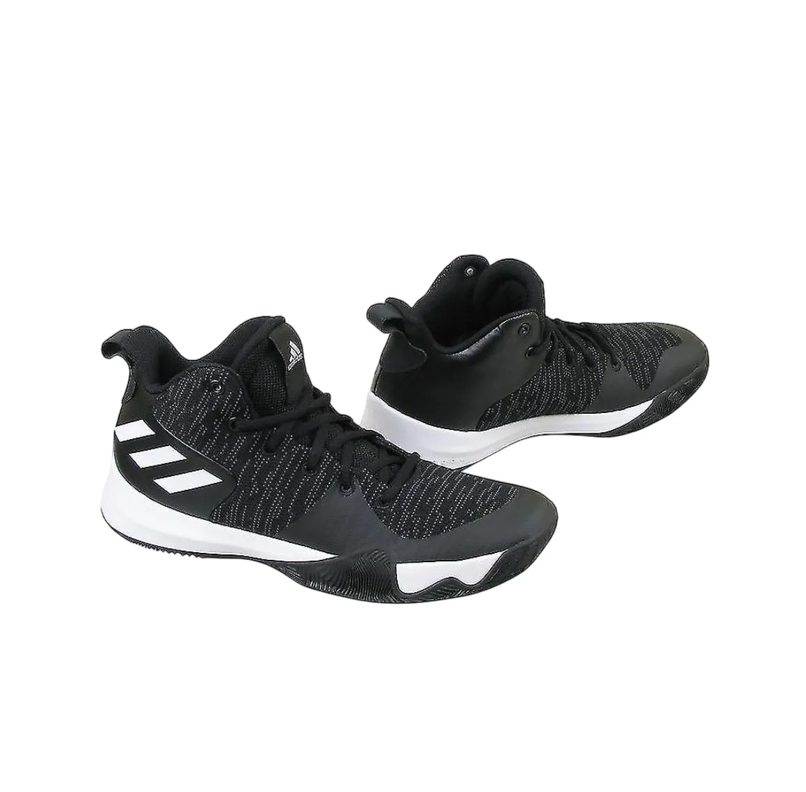 Mens Adidas Explosive Flash Shoes Black/Carbon/White