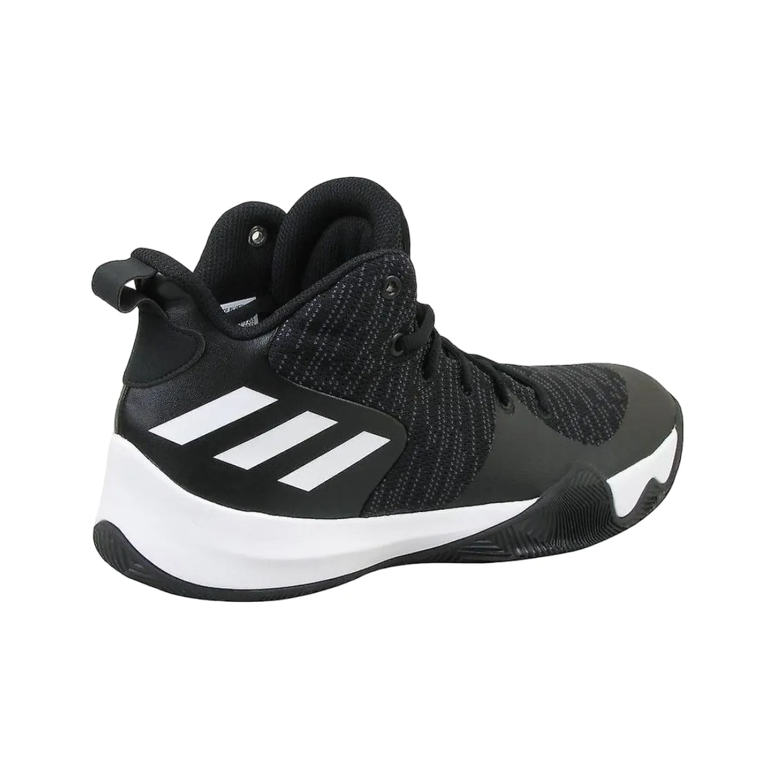 Mens Adidas Explosive Flash Shoes Black/Carbon/White