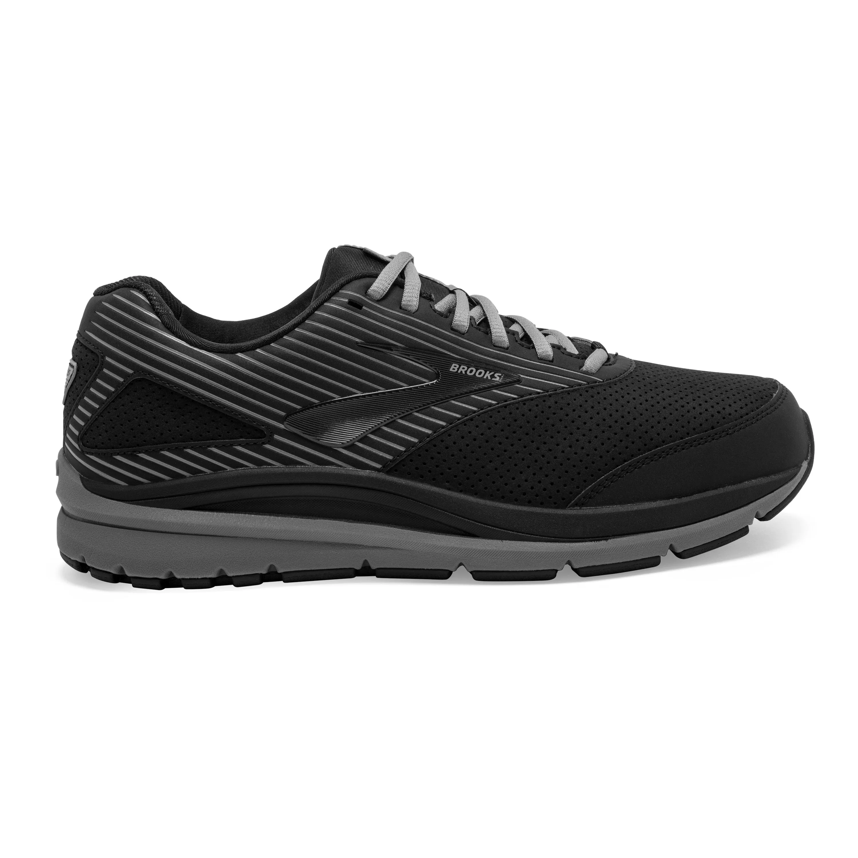 Men's Brooks Addiction Walker Suede Color: Black/Primer/Black