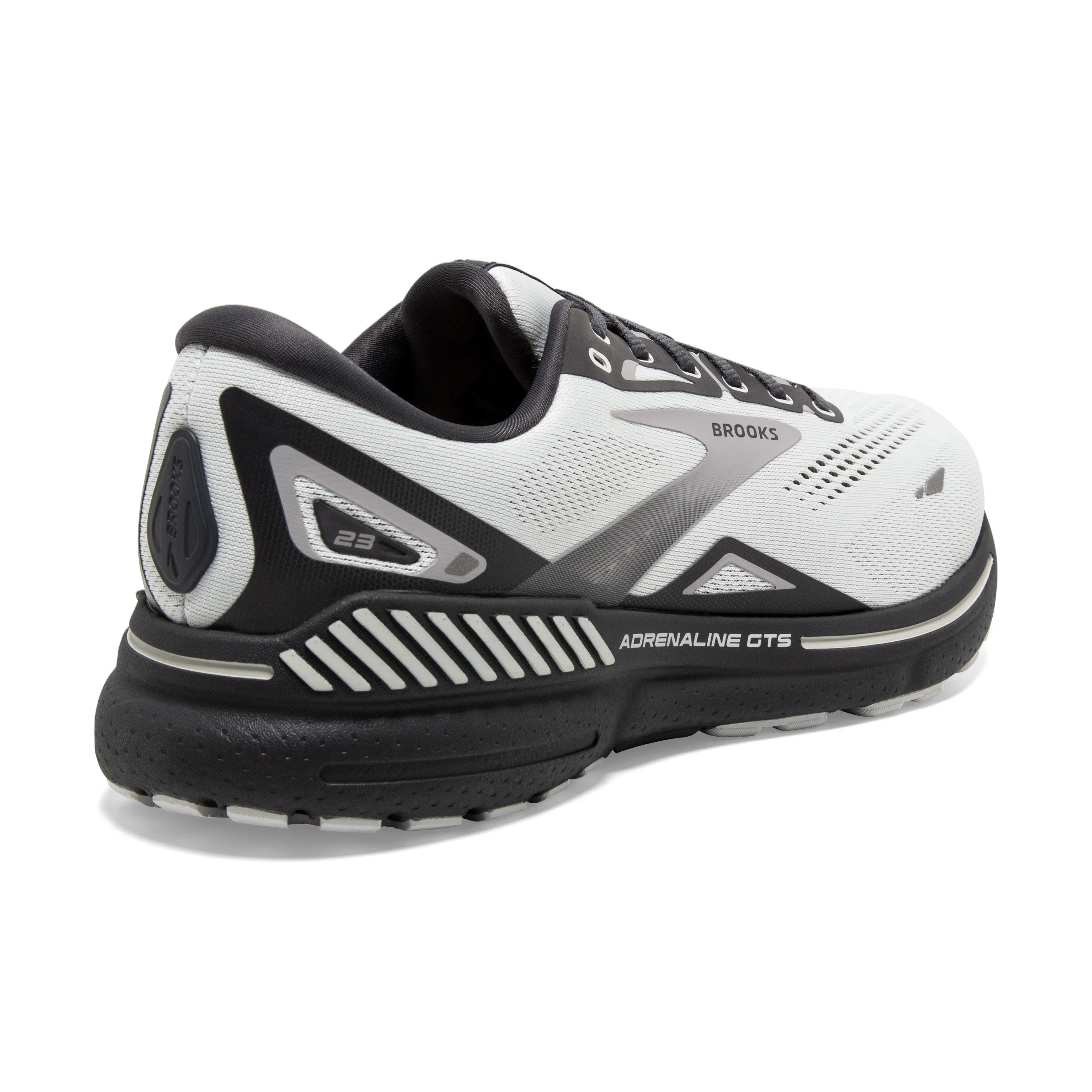 Men's Brooks Adrenaline GTS 23 1103914E065 Color: Oyster/Ebony /Alloy (EXTRA WIDE WIDTH)