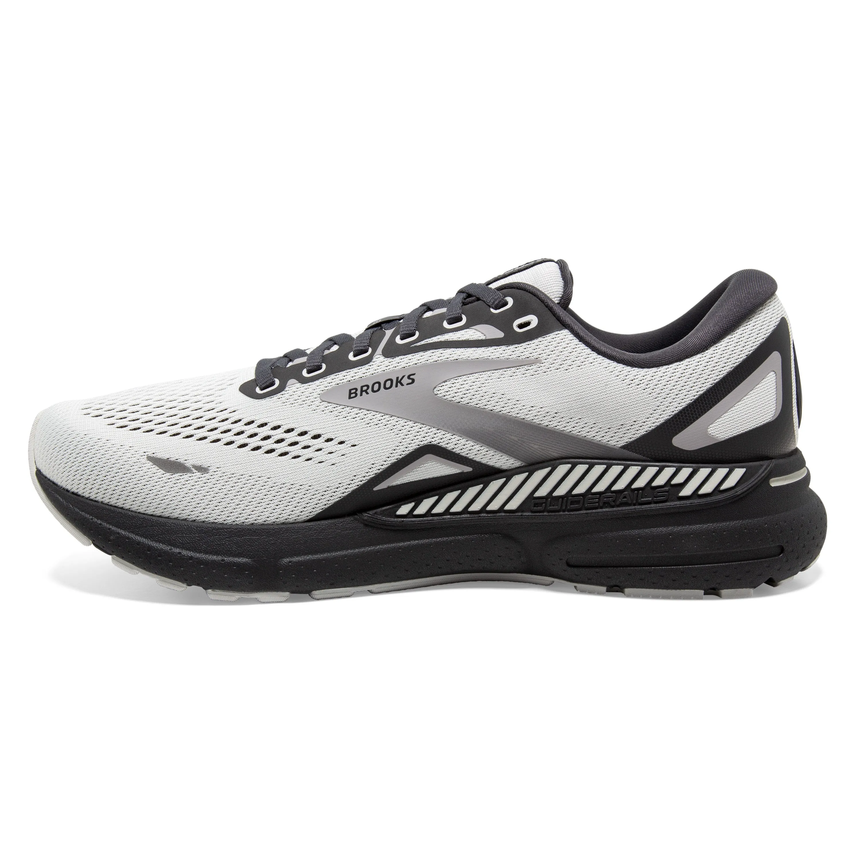 Men's Brooks Adrenaline GTS 23 1103914E065 Color: Oyster/Ebony /Alloy (EXTRA WIDE WIDTH)