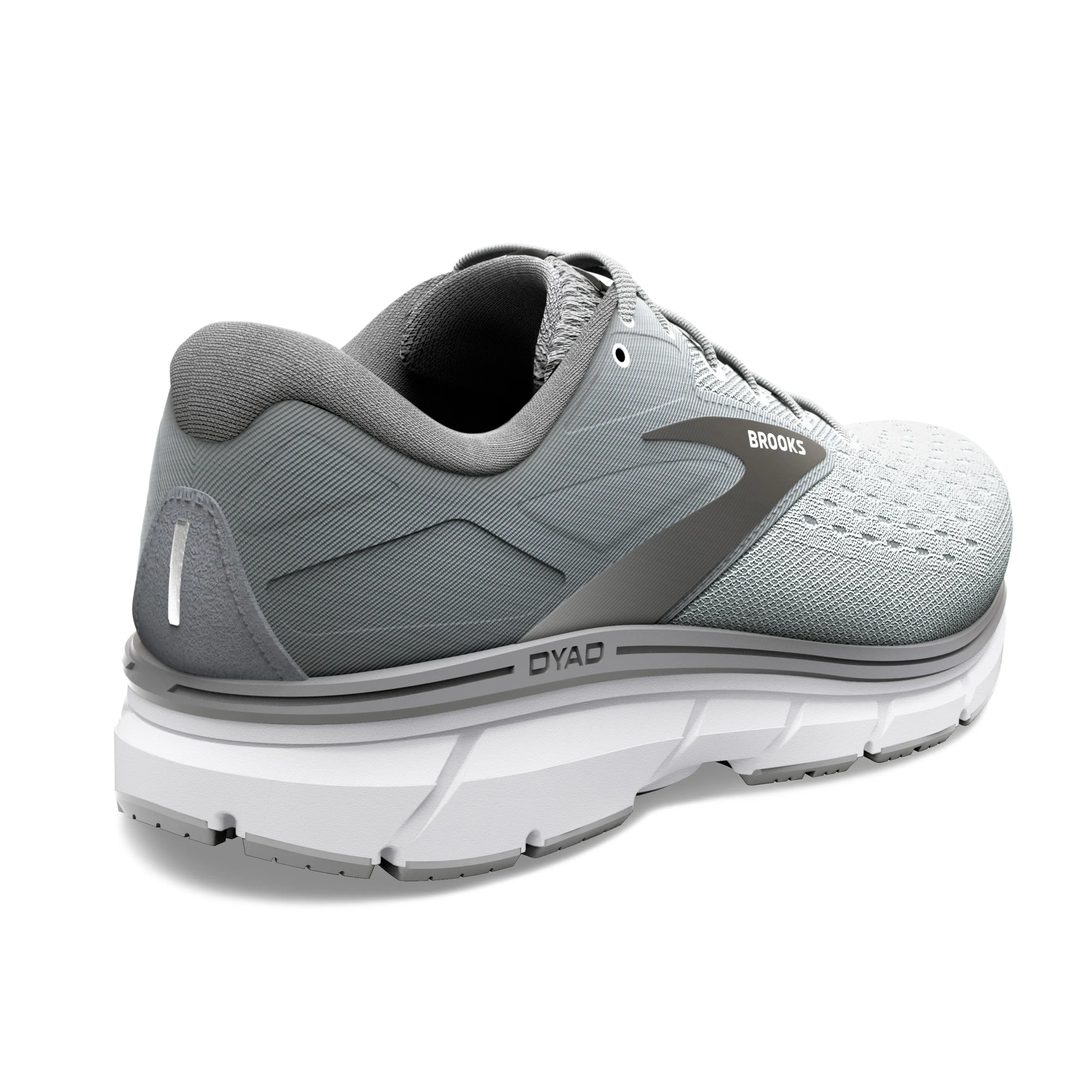 Men's Brooks Dyad 11 Color: Grey/Black/White (EXTRA WIDE WIDTH)