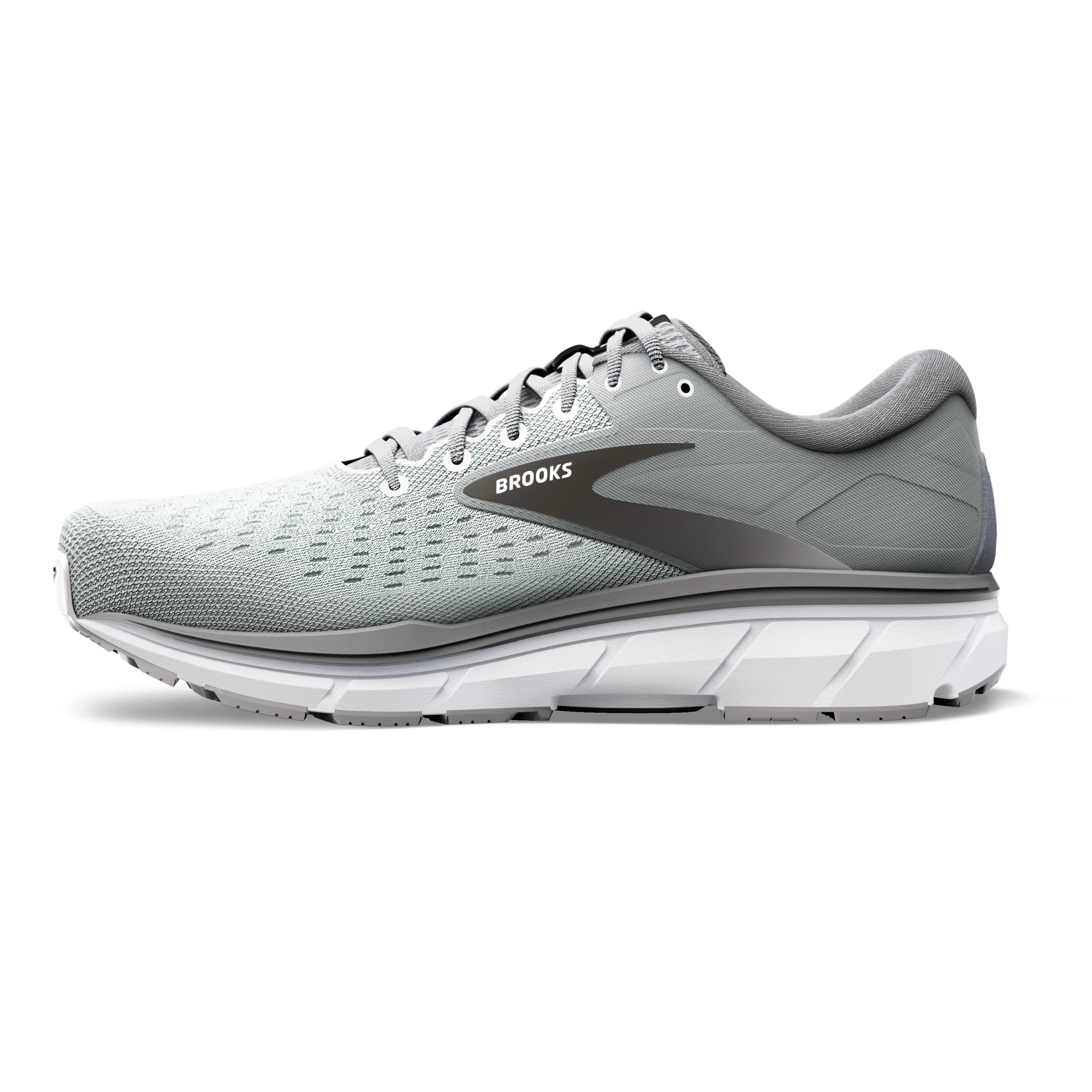 Men's Brooks Dyad 11 Color: Grey/Black/White (EXTRA WIDE WIDTH)