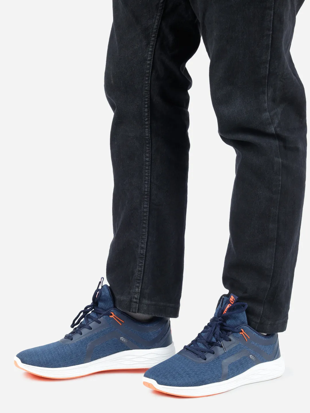 Men's Navy Lace Up Sneaker (ID7513)