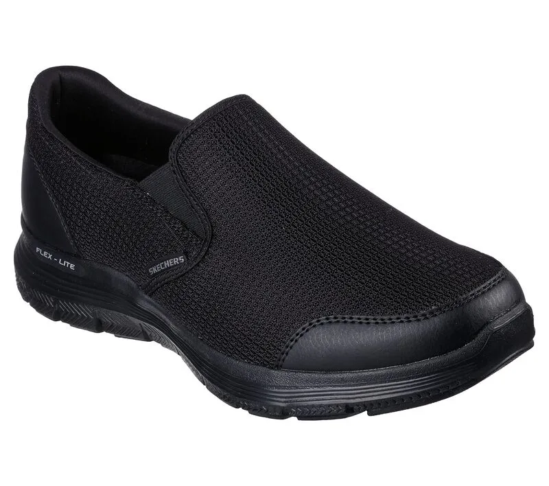 Mens Wide Fit Skechers Flex Advantage 4.0 Tuscan 232230W Black Slip Trainers