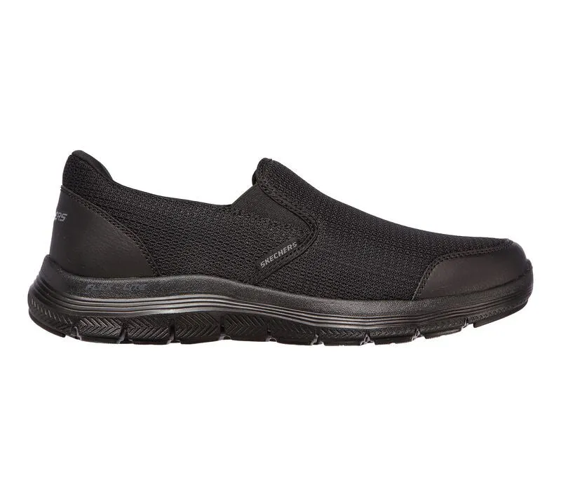 Mens Wide Fit Skechers Flex Advantage 4.0 Tuscan 232230W Black Slip Trainers