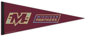 Michigan Panthers Official UFL Football Premium Felt Collector's Pennant - Wincraft 2024