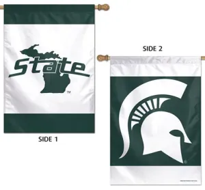 Michigan State Spartans Official NCAA Sports 2-Sided Vertical Flag Wall Banner - Wincraft Inc.