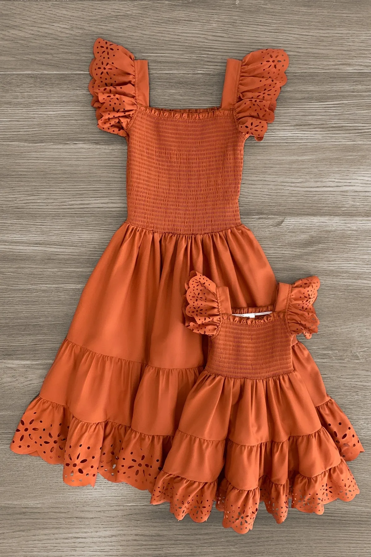 Mom & Me - Eyelet Ruffle Dress