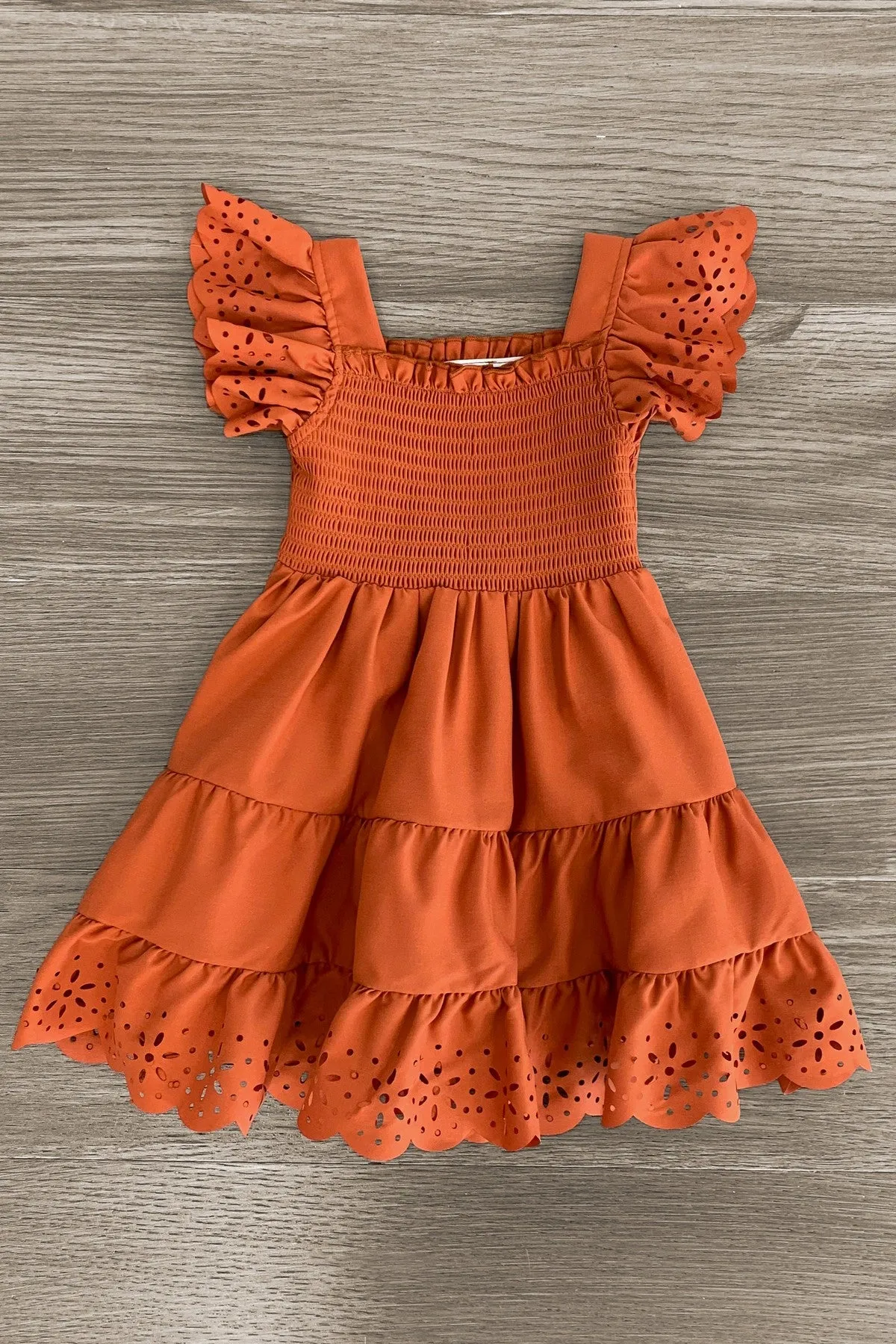 Mom & Me - Eyelet Ruffle Dress