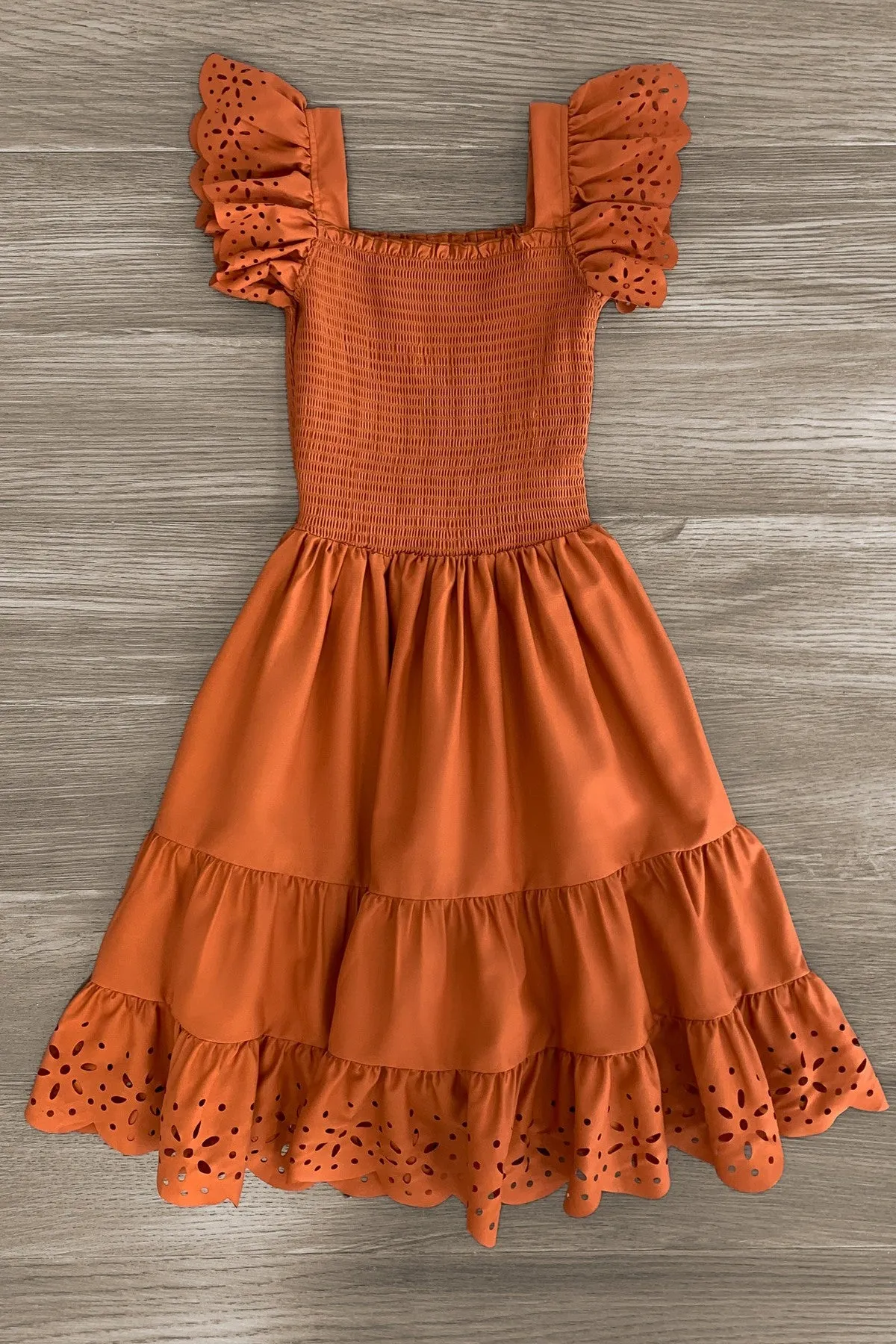 Mom & Me - Eyelet Ruffle Dress