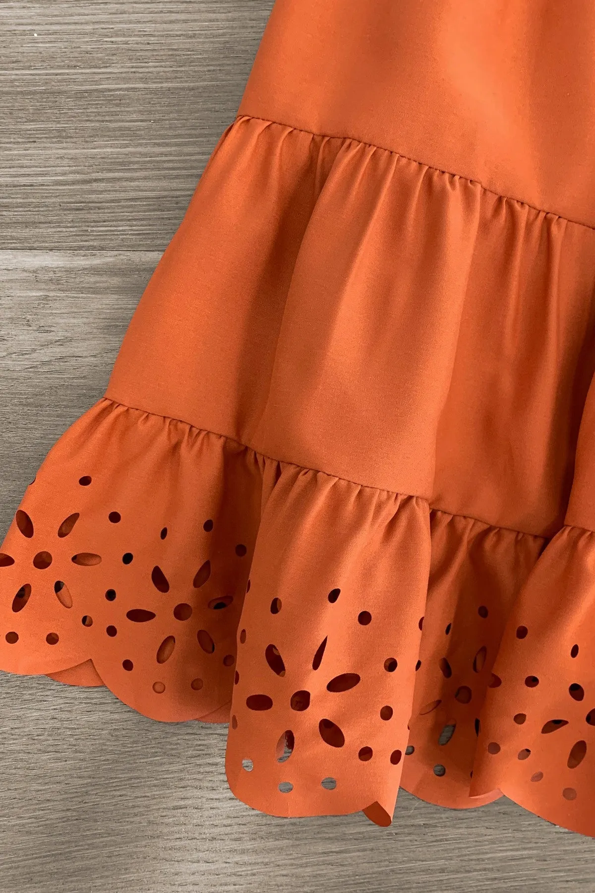 Mom & Me - Eyelet Ruffle Dress