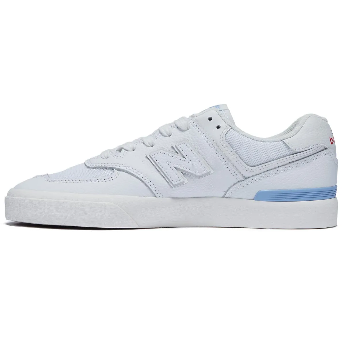 New Balance 574 Vulc Shoes - White/Baby Blue