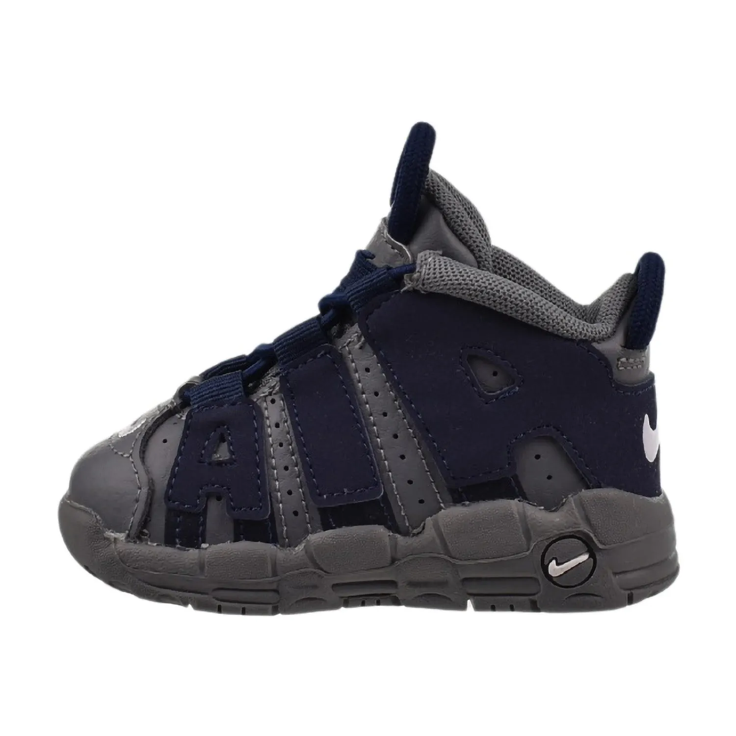 Nike Air More Uptempo (TD) Toddler Shoes Cool Grey-Midnight Navy