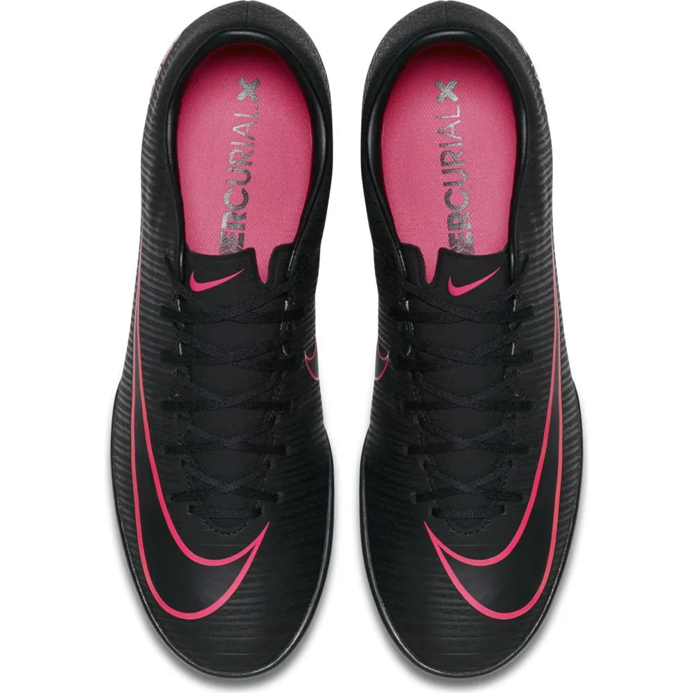 Nike Mercurial Victory VI TF Turf Soccer Shoes - Black/Black