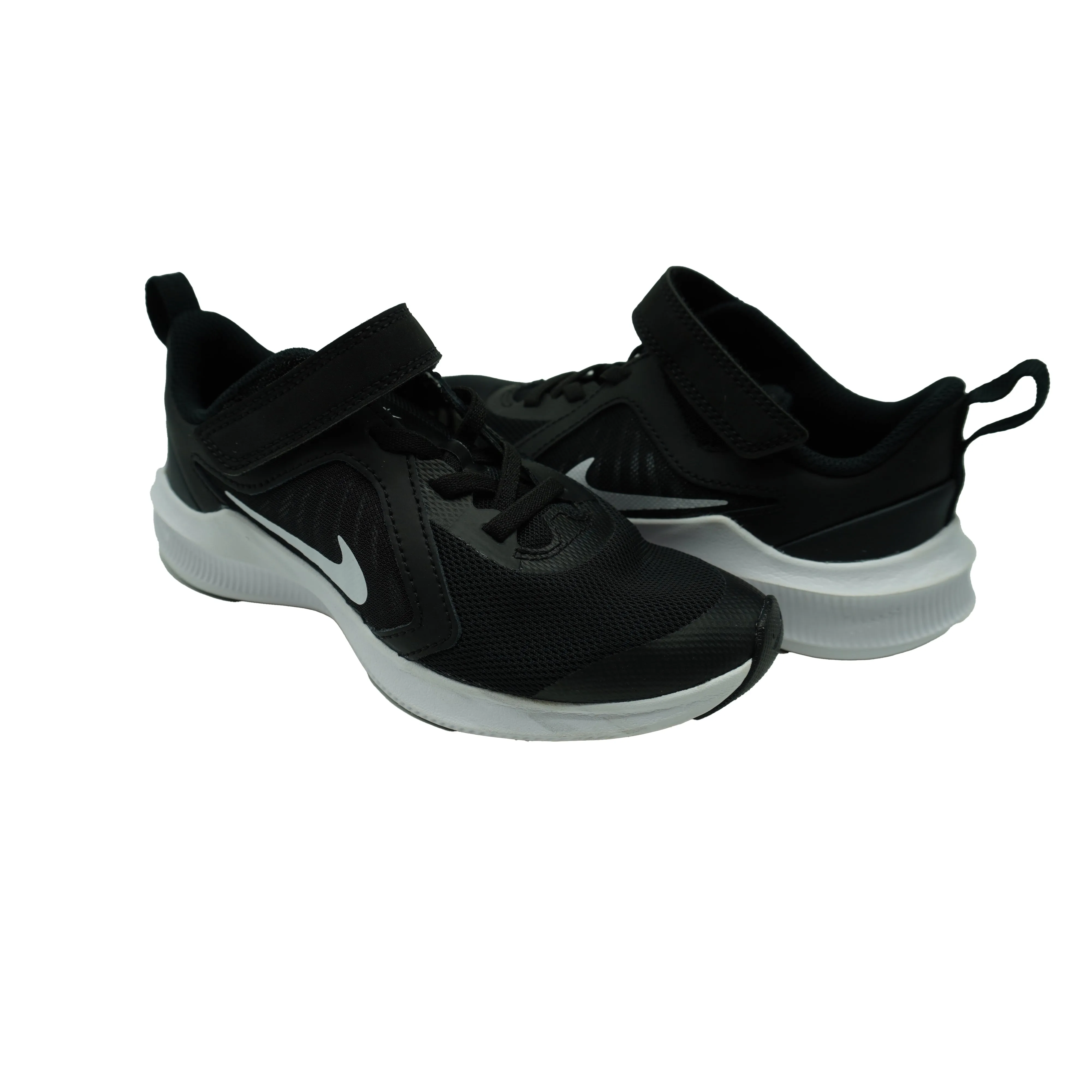 Nike Toddler Kid's Downshifter 10 Running Athletic Shoes Black White Size 13.5 C