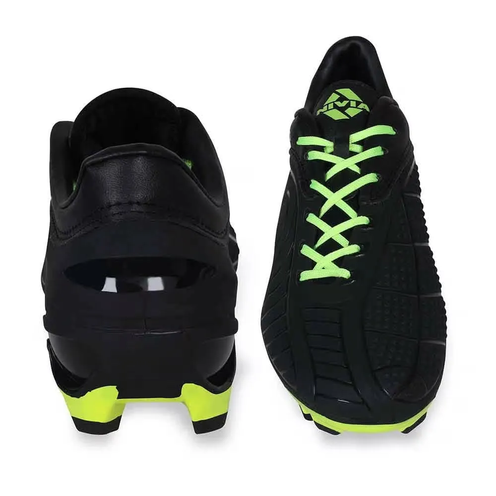 NIVIA Dominator 2.0 Football Shoes for Men (Black)