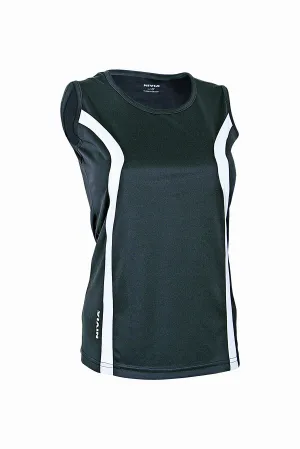 Nivia Singlet Women's, Large (Black/White)