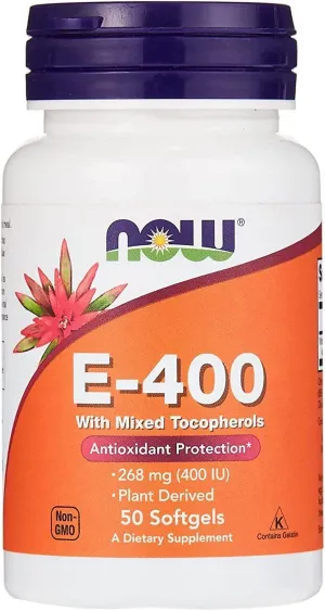 Now Foods E-400 Iu Softgels 50'S